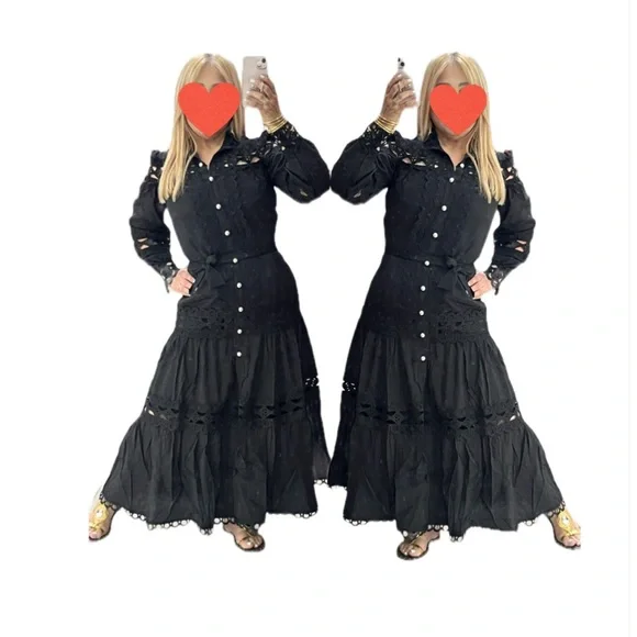 NWT BLACK LACE BOUTIQUE DRESS - Picture 1 of 1